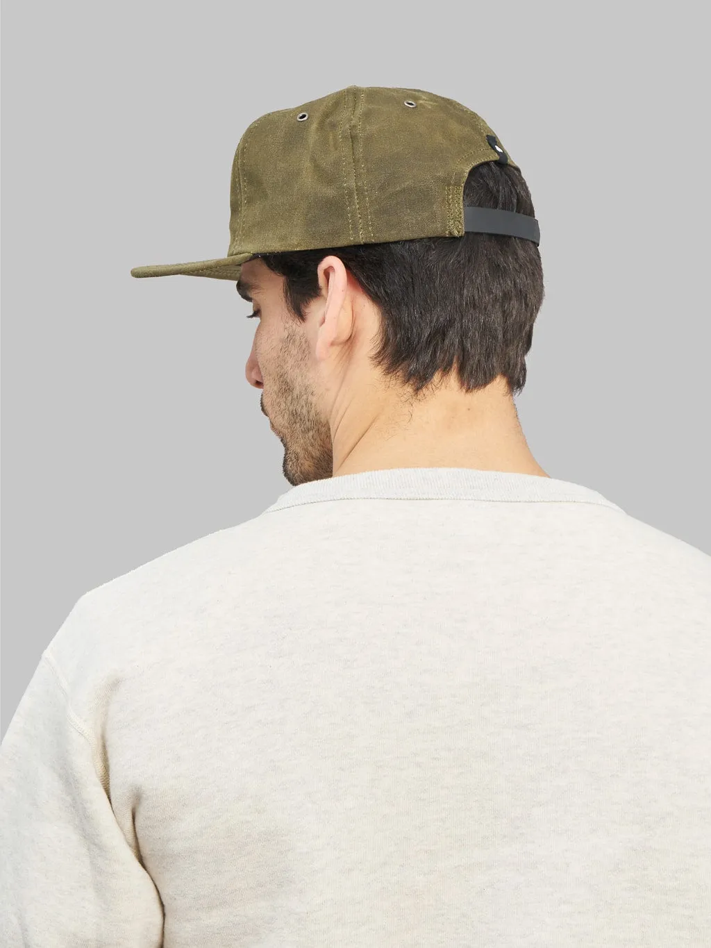 3sixteen Waxed Canvas Baseball Cap Olive