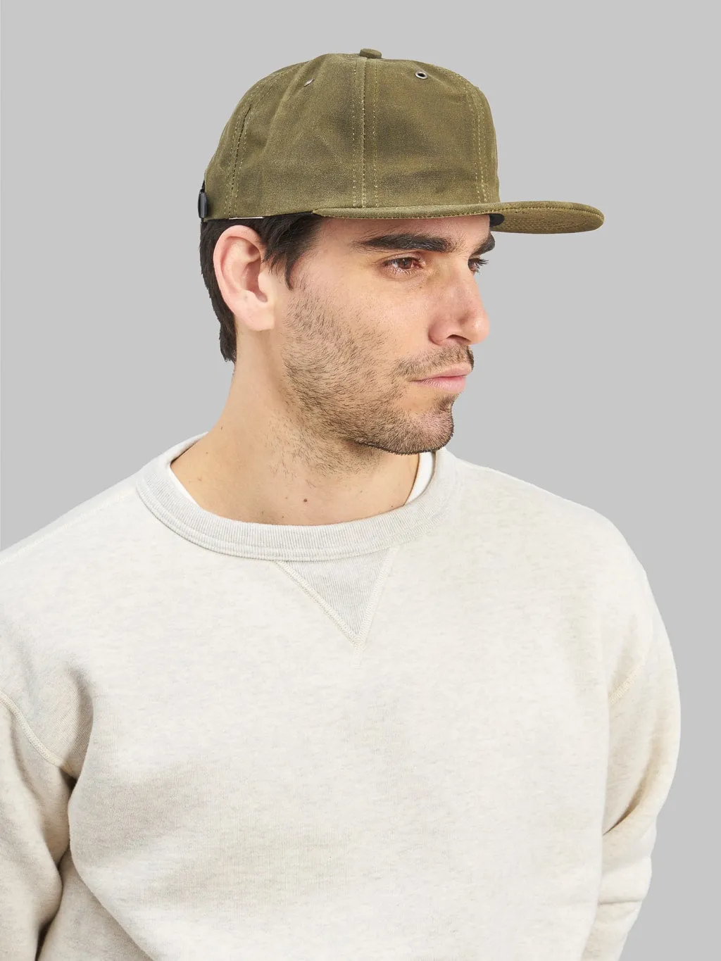 3sixteen Waxed Canvas Baseball Cap Olive