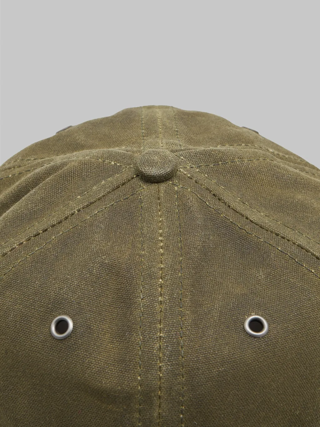 3sixteen Waxed Canvas Baseball Cap Olive