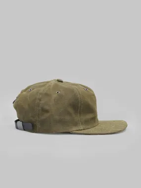 3sixteen Waxed Canvas Baseball Cap Olive