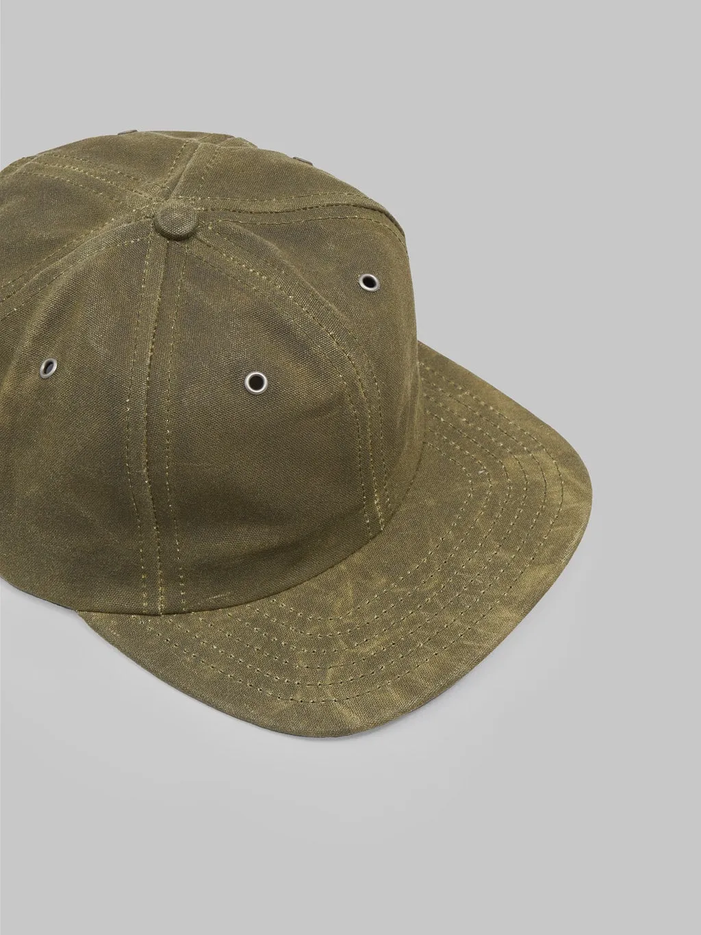 3sixteen Waxed Canvas Baseball Cap Olive