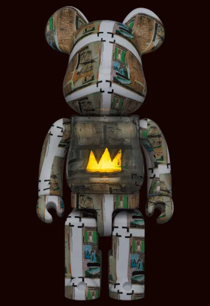 400%   100% Bearbrick Jean-Michel Basquiat - King Pleasure