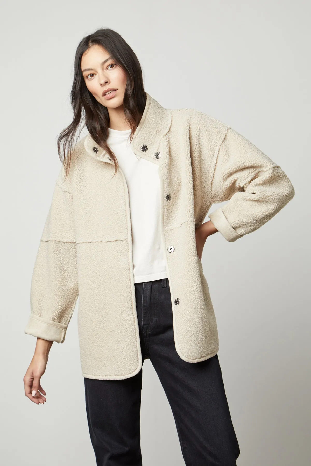 ALBANY LUX SHERPA REVERSIBLE JACKET