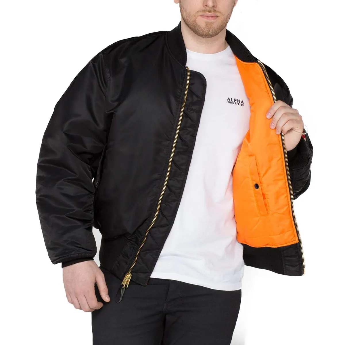 Alpha Industries MA-1 Bomber Flight Jacket Black