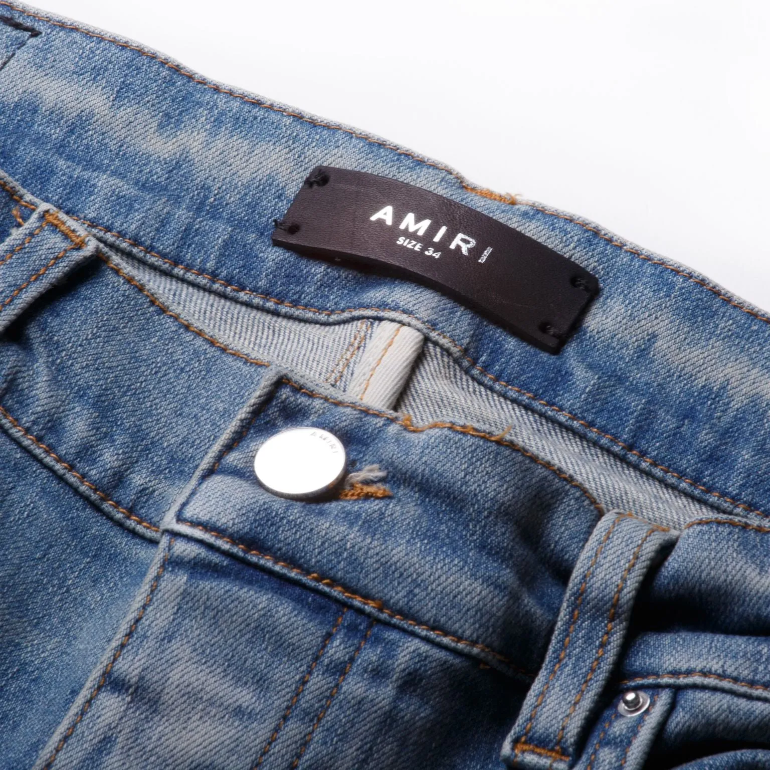 Amiri Stack Skinny Jean Light Indigo