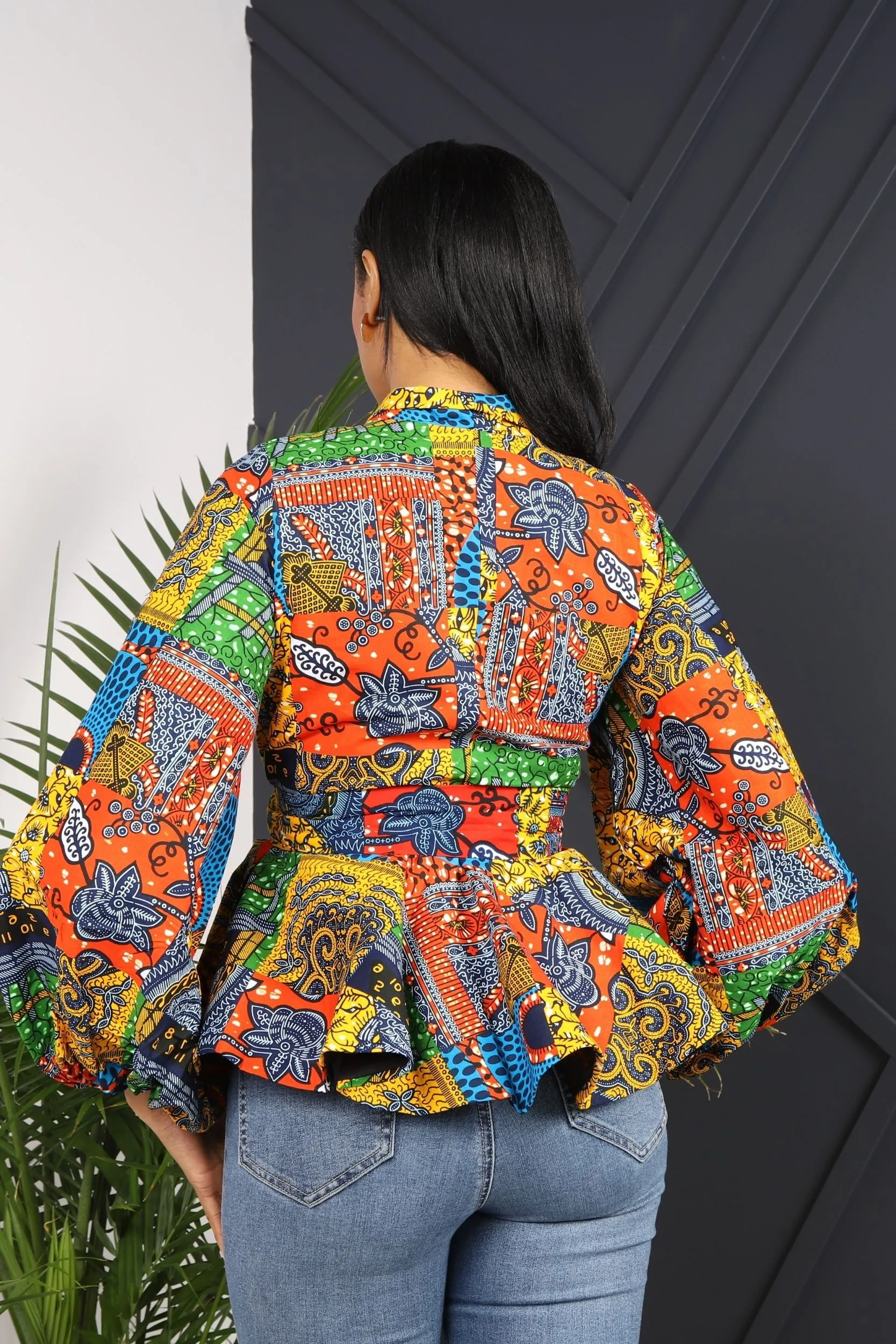 ANAYIS IV AFRICAN PRINT WOMEN'S BLAZER