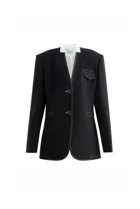 Andy Structured Welt Pocket Twill Blazer