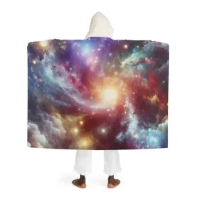 Aria Celestia - Galaxy Hooded Sherpa Fleece Blanket