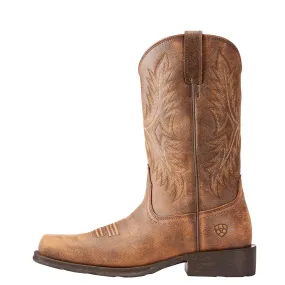 'Ariat' Men's 12" Western Rambler Square Toe - Brown / Bomber