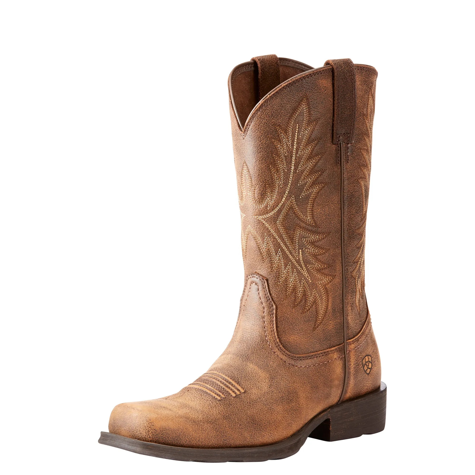 'Ariat' Men's 12" Western Rambler Square Toe - Brown / Bomber