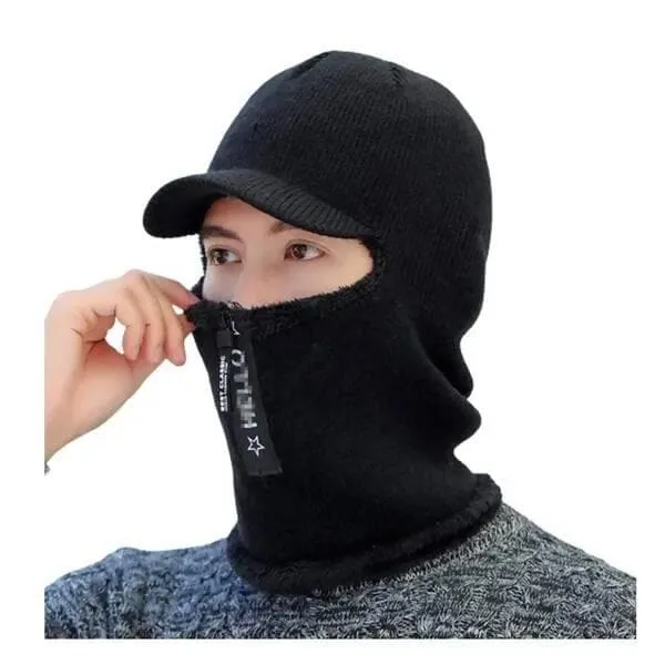 Balaclava Zipper Face Mask For Cold Weather