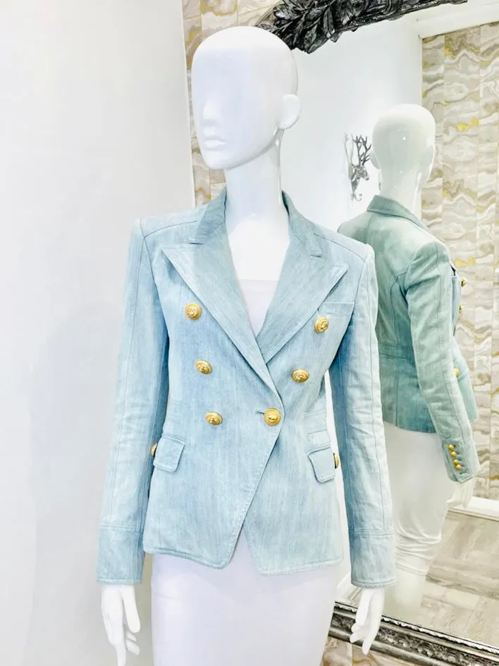 Balmain Denim Blazer/Jacket. Size 38FR