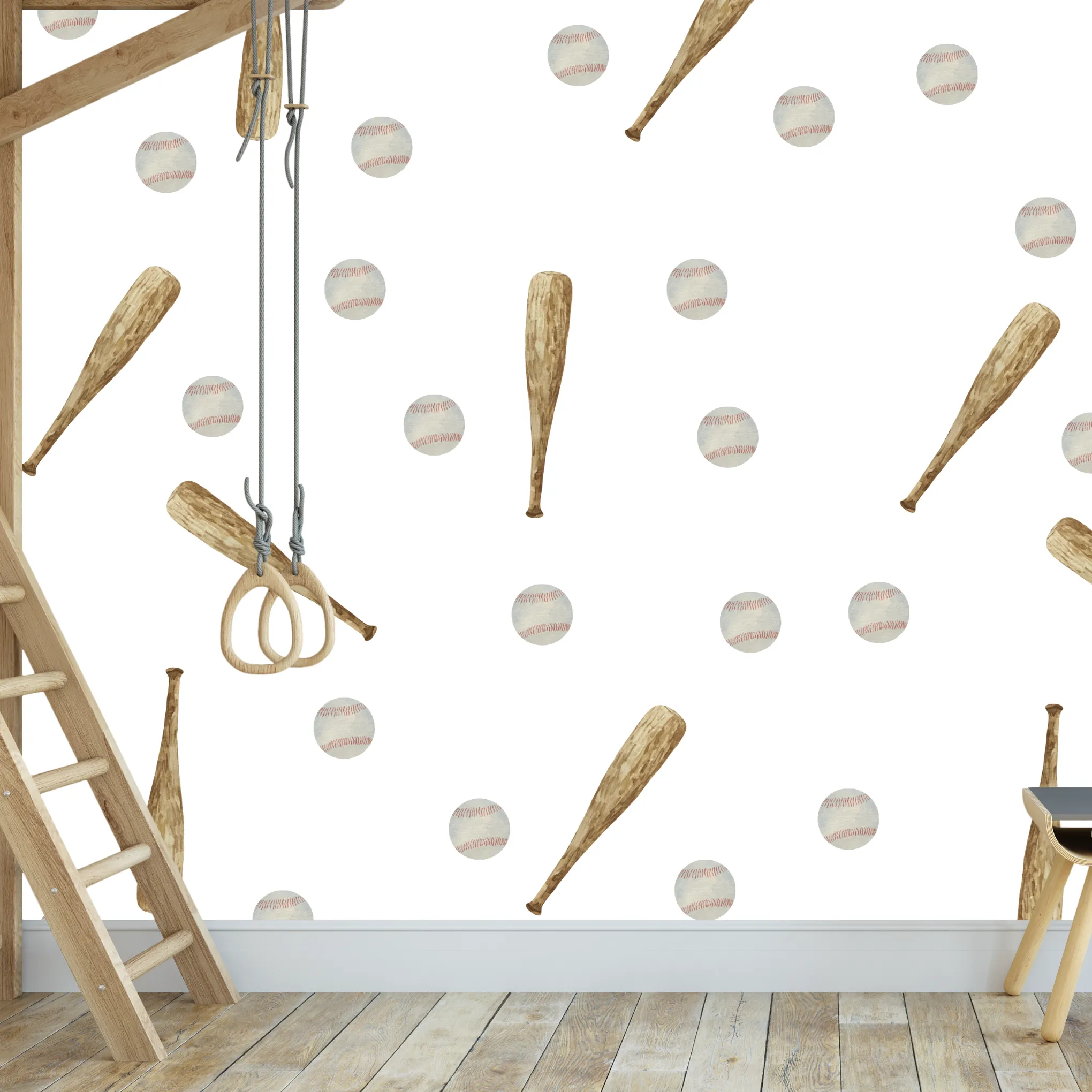 Baseball Wall Decal Set