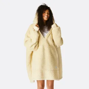 Beige Sherpa HappyHoodie