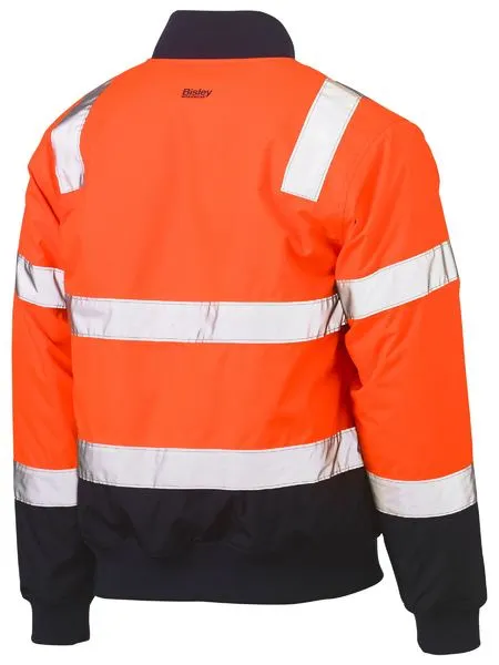 Bisley Hi Vis Two Tone Taped Bomber Jacket BJ6730T