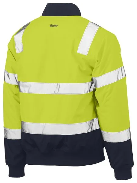 Bisley Hi Vis Two Tone Taped Bomber Jacket BJ6730T