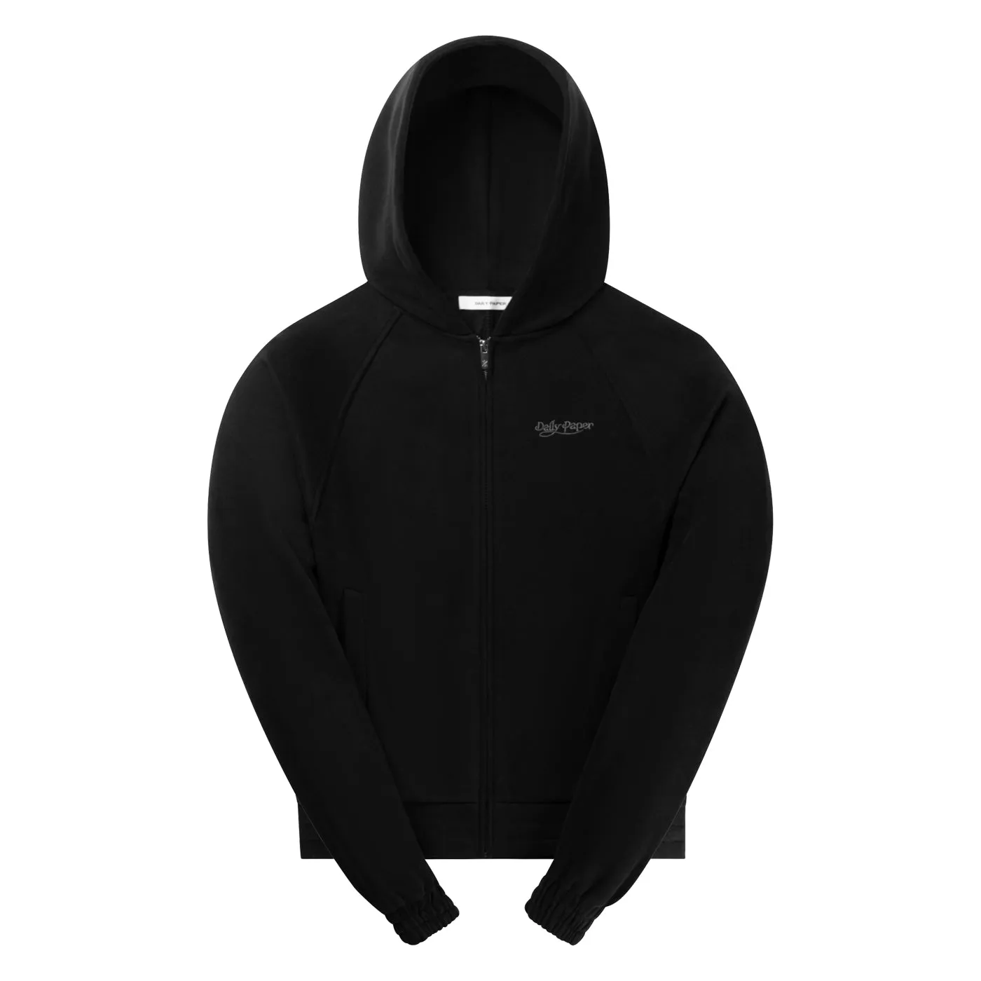 Black Njeri Oversized Zipper Hoodie