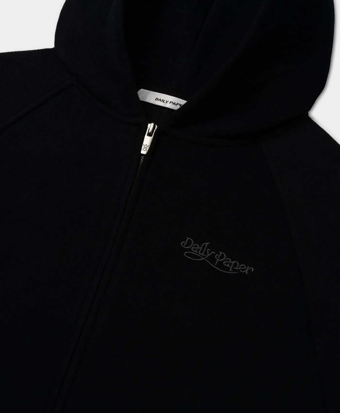 Black Njeri Oversized Zipper Hoodie