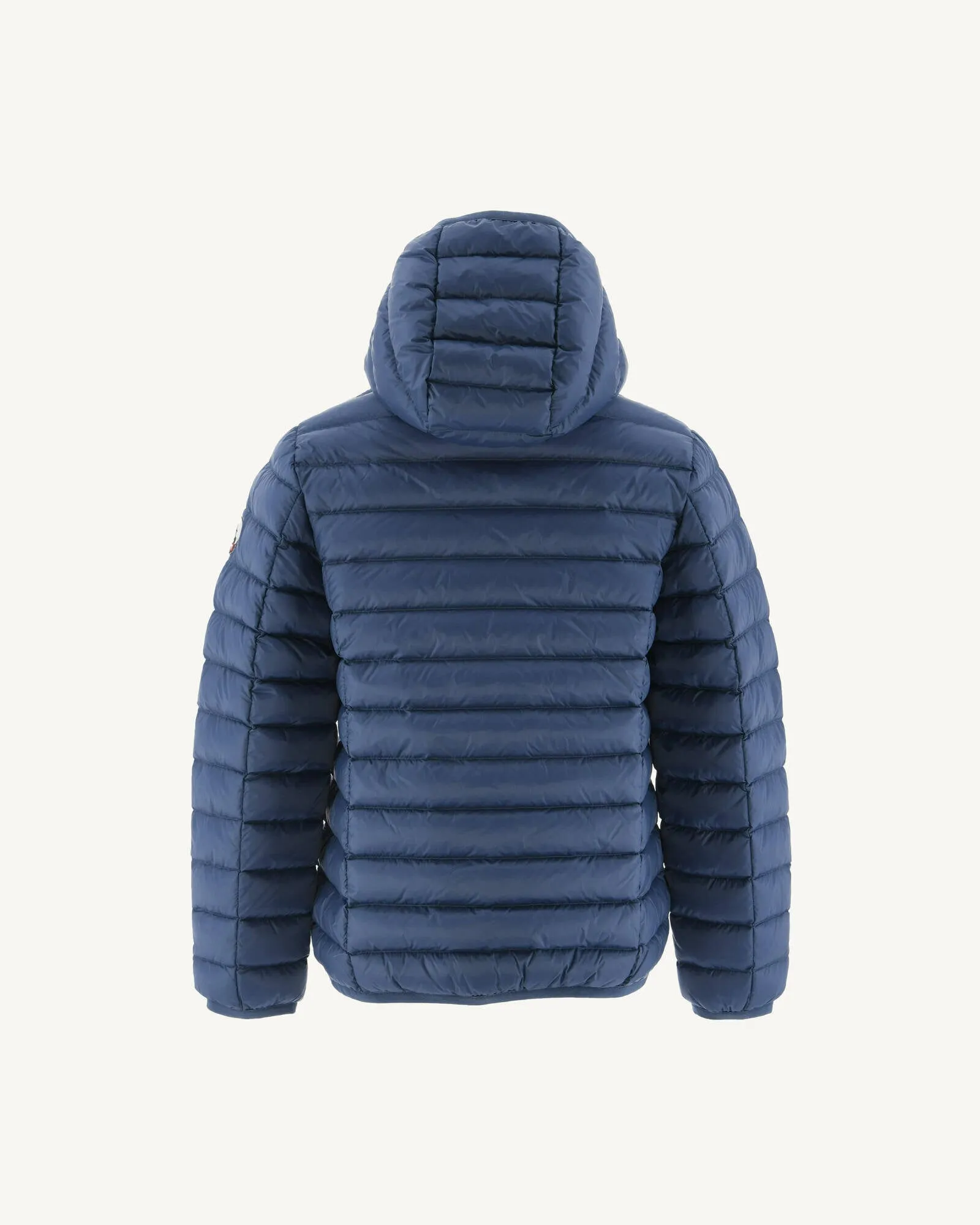 Blue jean Hugo kid's lightweight hooded puffer jacket