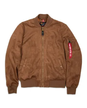 Bomber Uomo Alpha Industries MA-1 VF Vegan Suede Marrone