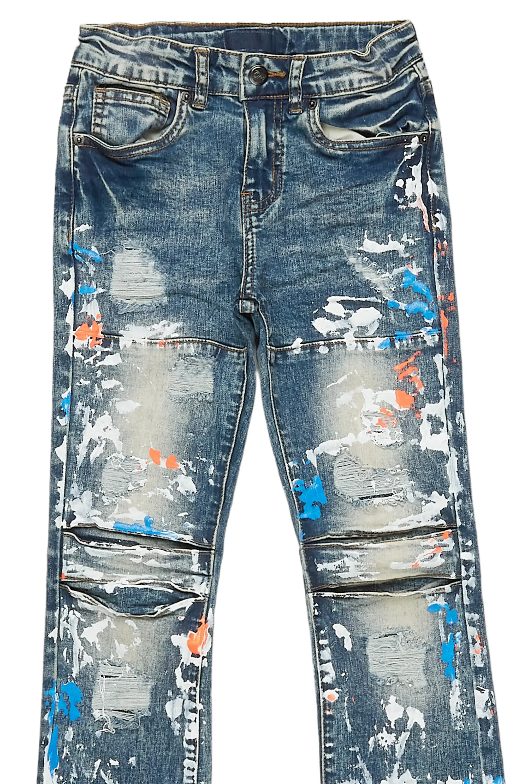 Boys Flavio Vinatge Painter Stacked Flare Jean