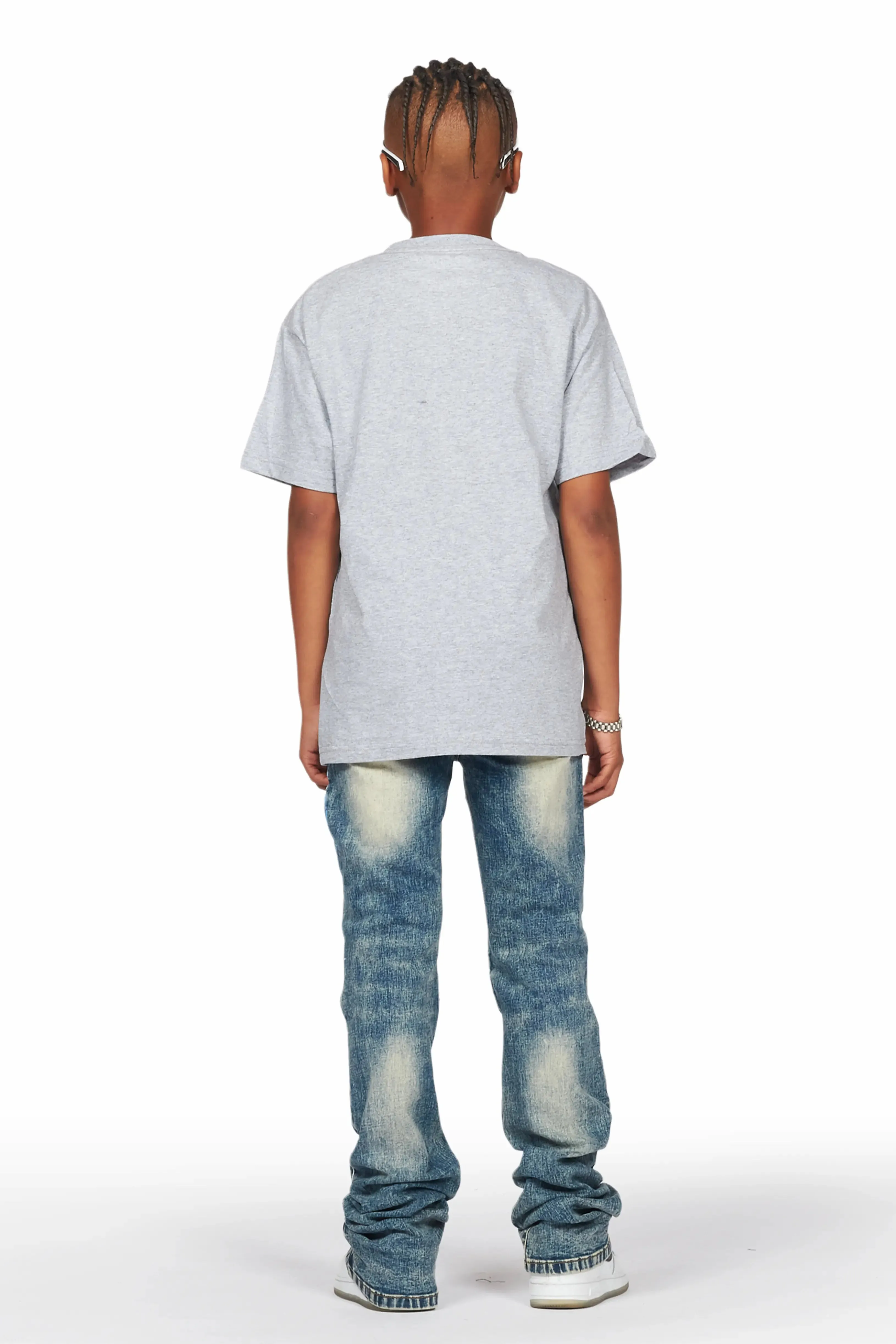 Boys Flavio Vinatge Painter Stacked Flare Jean