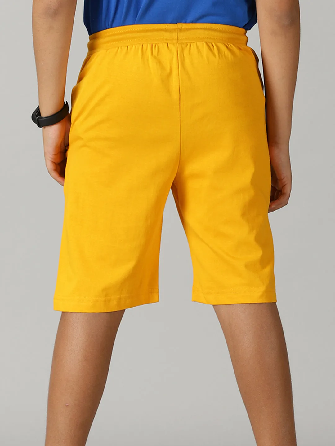 Boys Knit Shorts With Zipper Pocket