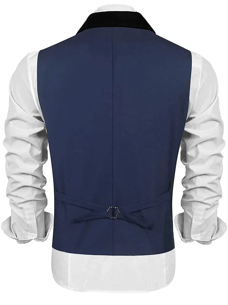 Buttons V-neck Suit Vest (US Only)