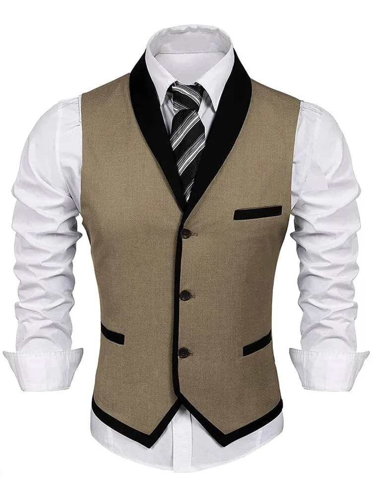 Buttons V-neck Suit Vest (US Only)