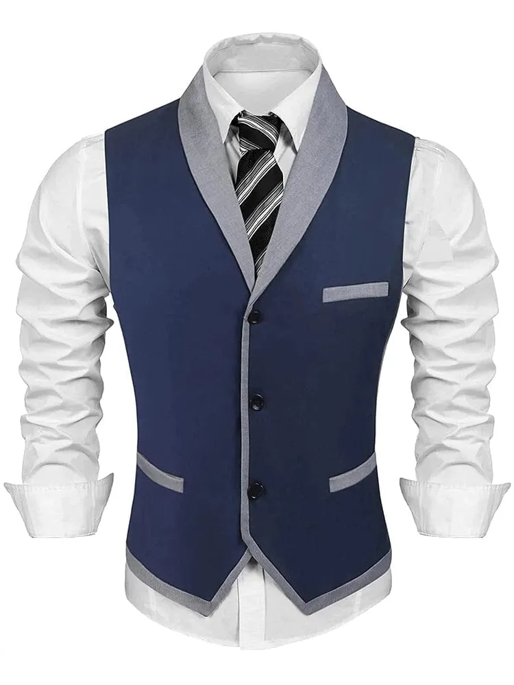 Buttons V-neck Suit Vest (US Only)