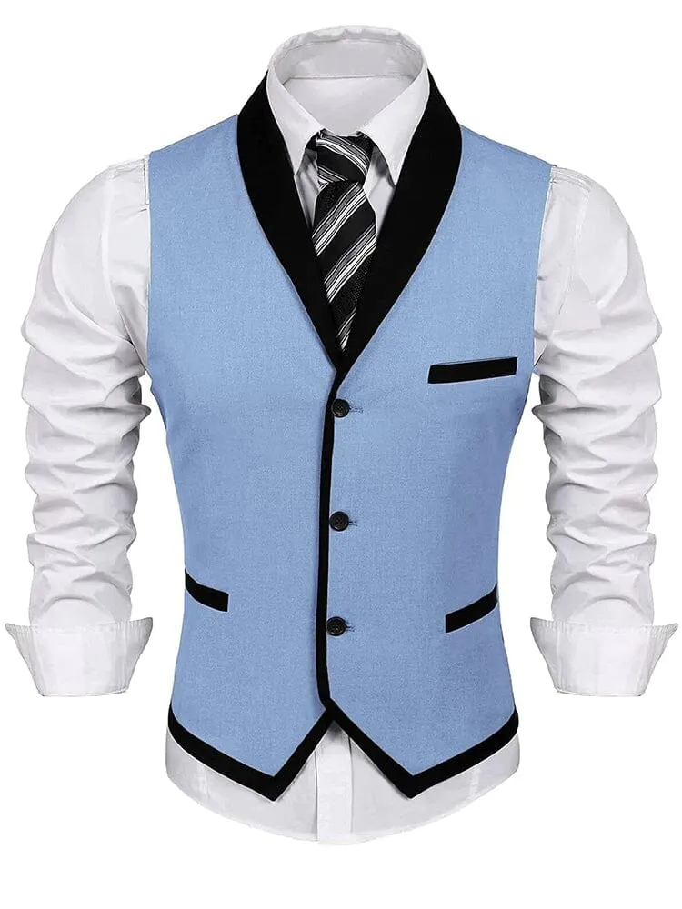 Buttons V-neck Suit Vest (US Only)