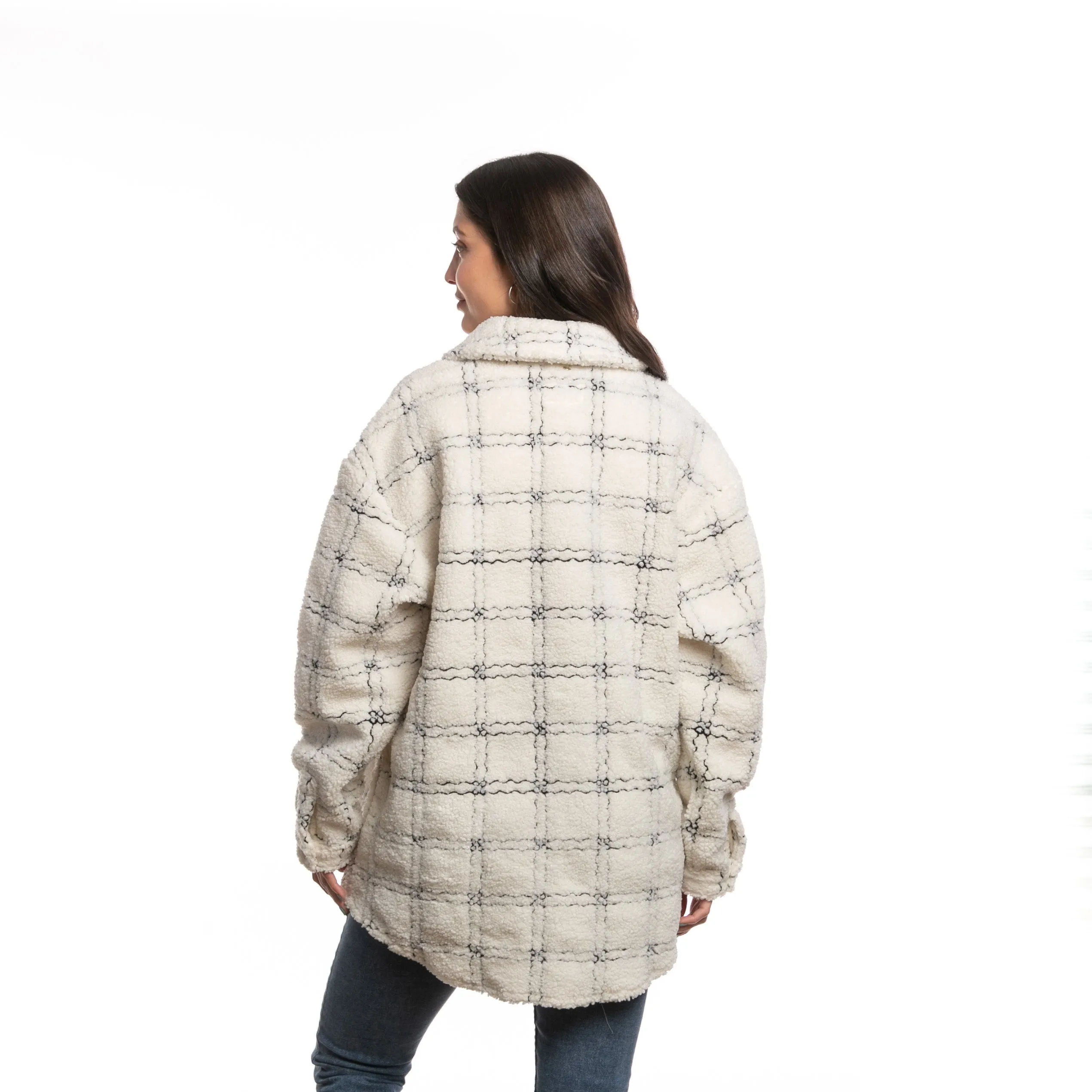 Campera Liviana Rusty Alma Sherpa Jacket