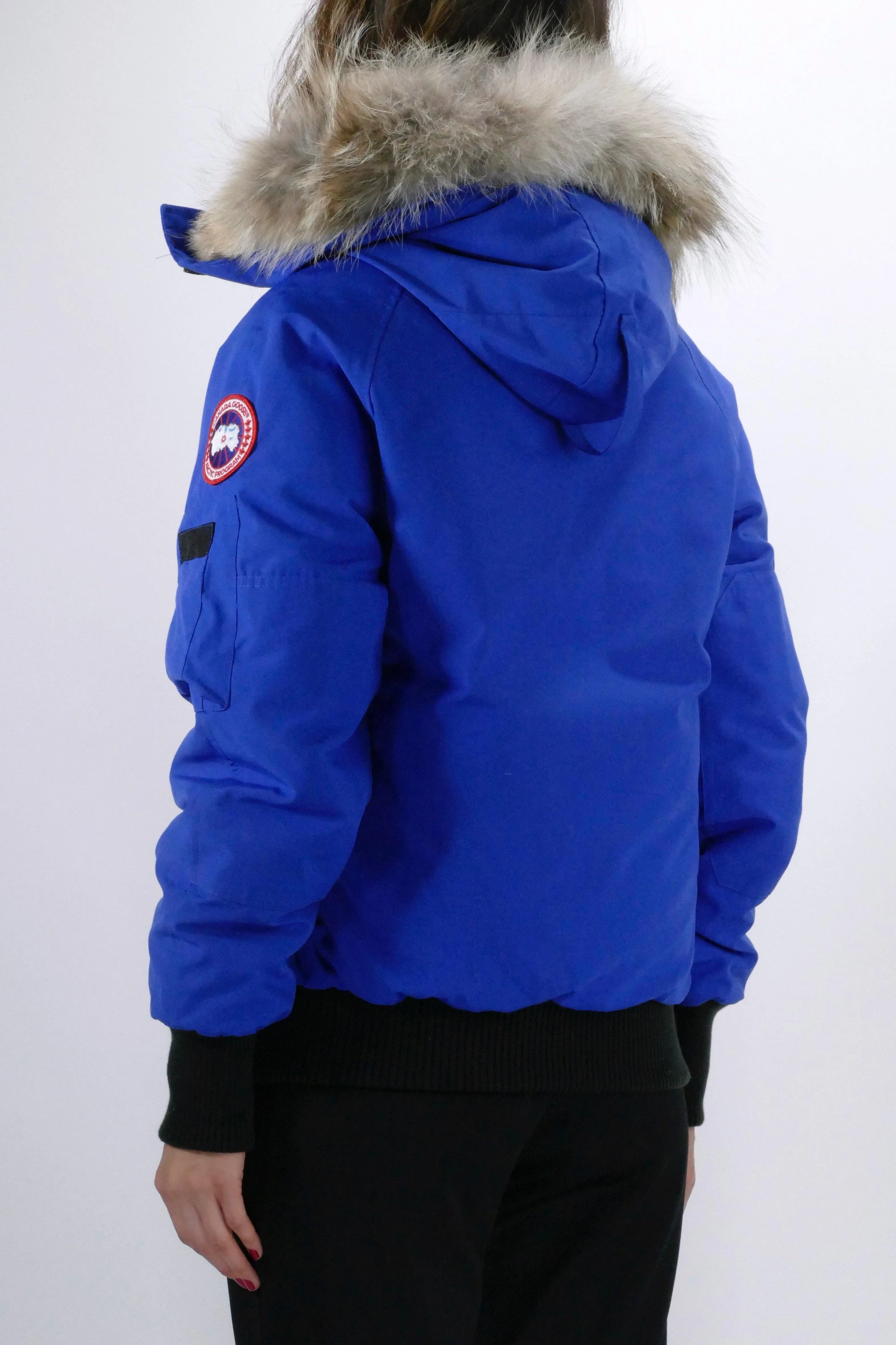 Canada Goose Womens Down Bomber Chilliwack PBI - Royal Blue