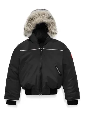 Canada Goose Youth/Kids Down Bomber Grizzly Kids - Black