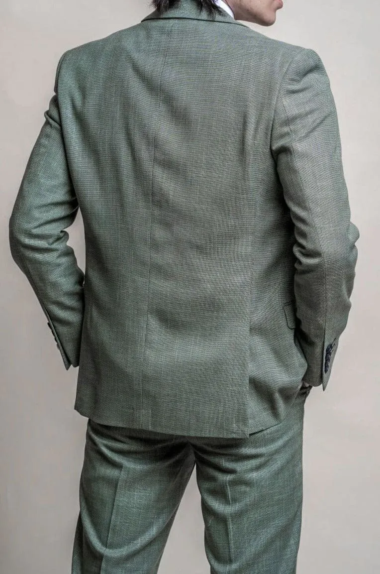 Cavani Miami Men's Half Lined Sage Green Blazer