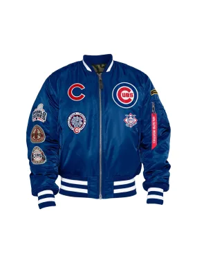 CHICAGO CUBS X ALPHA X NEW ERA MA-1 BOMBER JACKET