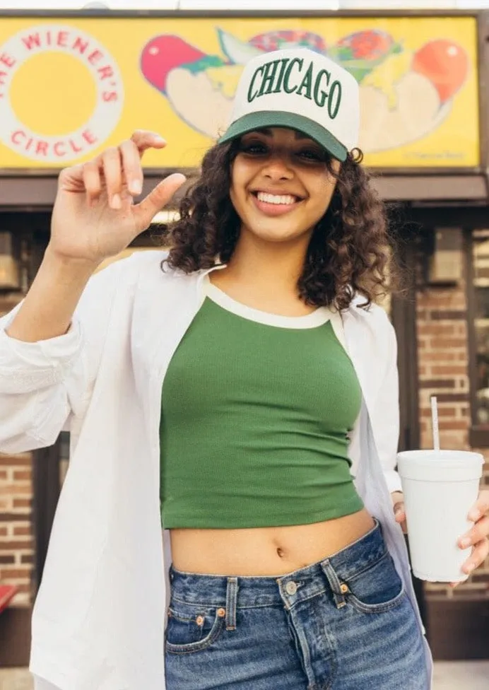 Chicago Puff Baseball Cap - Green