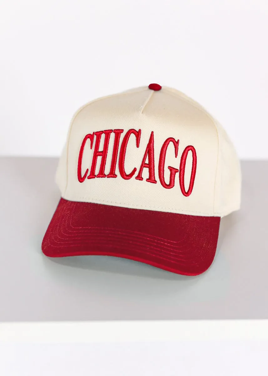 Chicago Puff Baseball Cap - Red