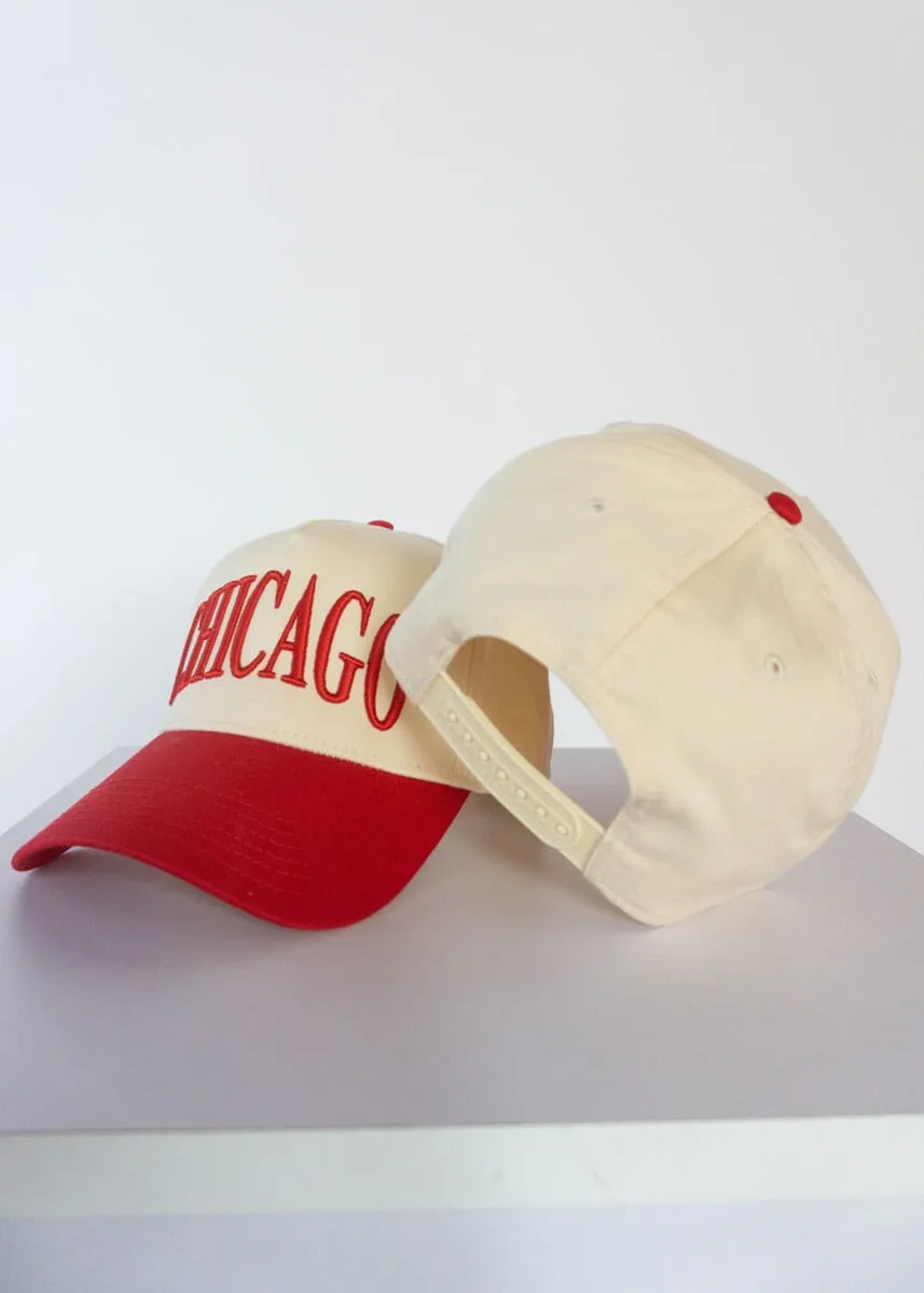 Chicago Puff Baseball Cap - Red