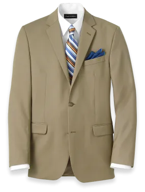 Classic Fit Wool Travel Blazer - British Tan