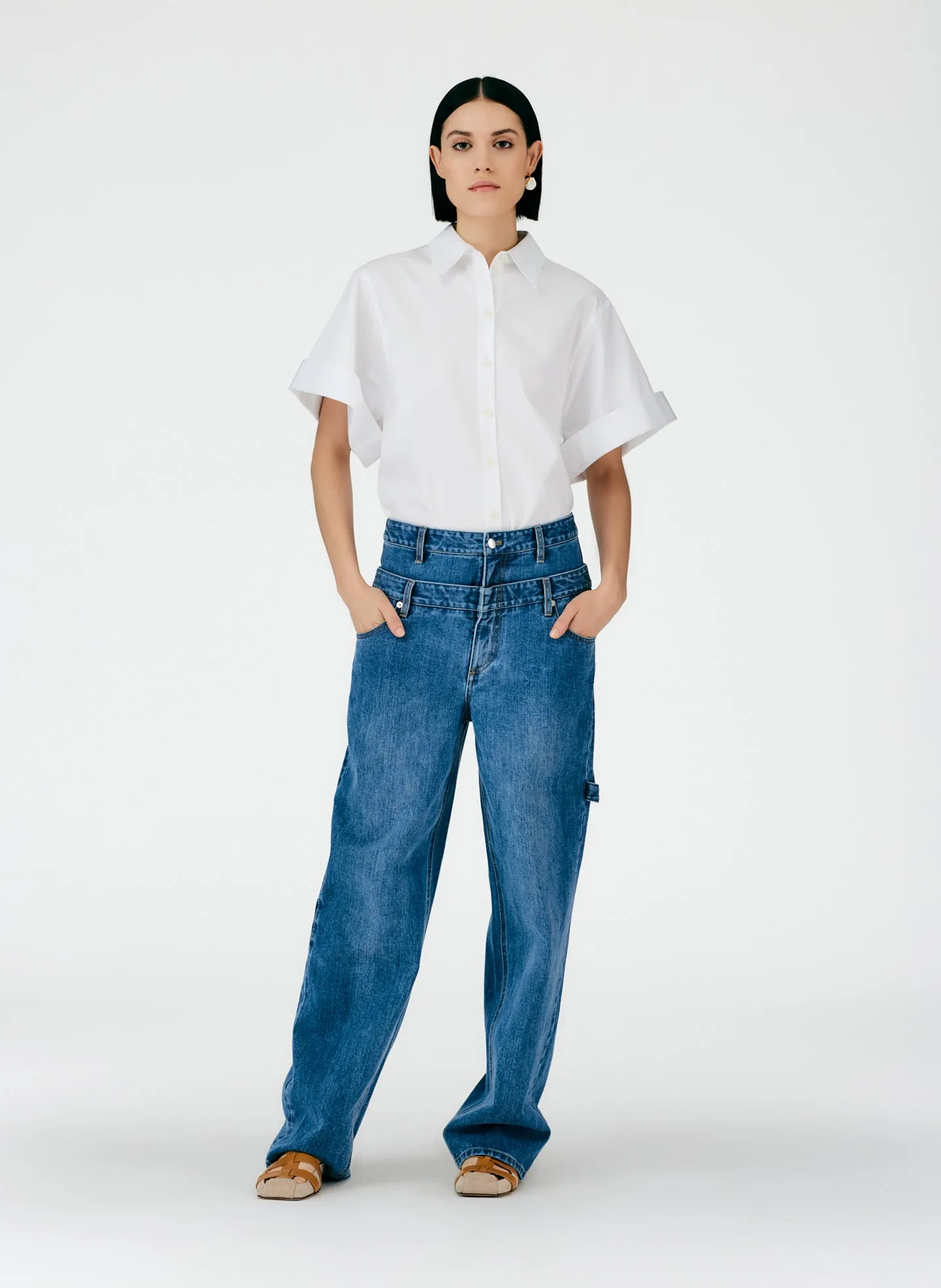 Classic Wash Double Waisted Sam Jean