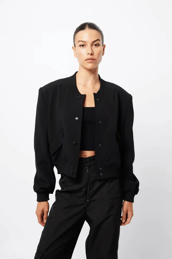 Courtside Bomber Black