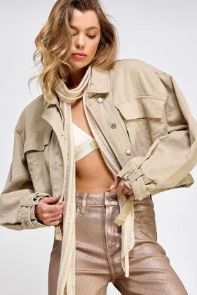 Cropped Utility Jacket