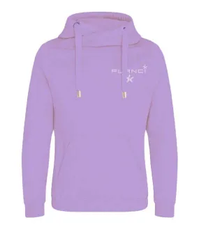 Cross Neck Hoodie | Mauve