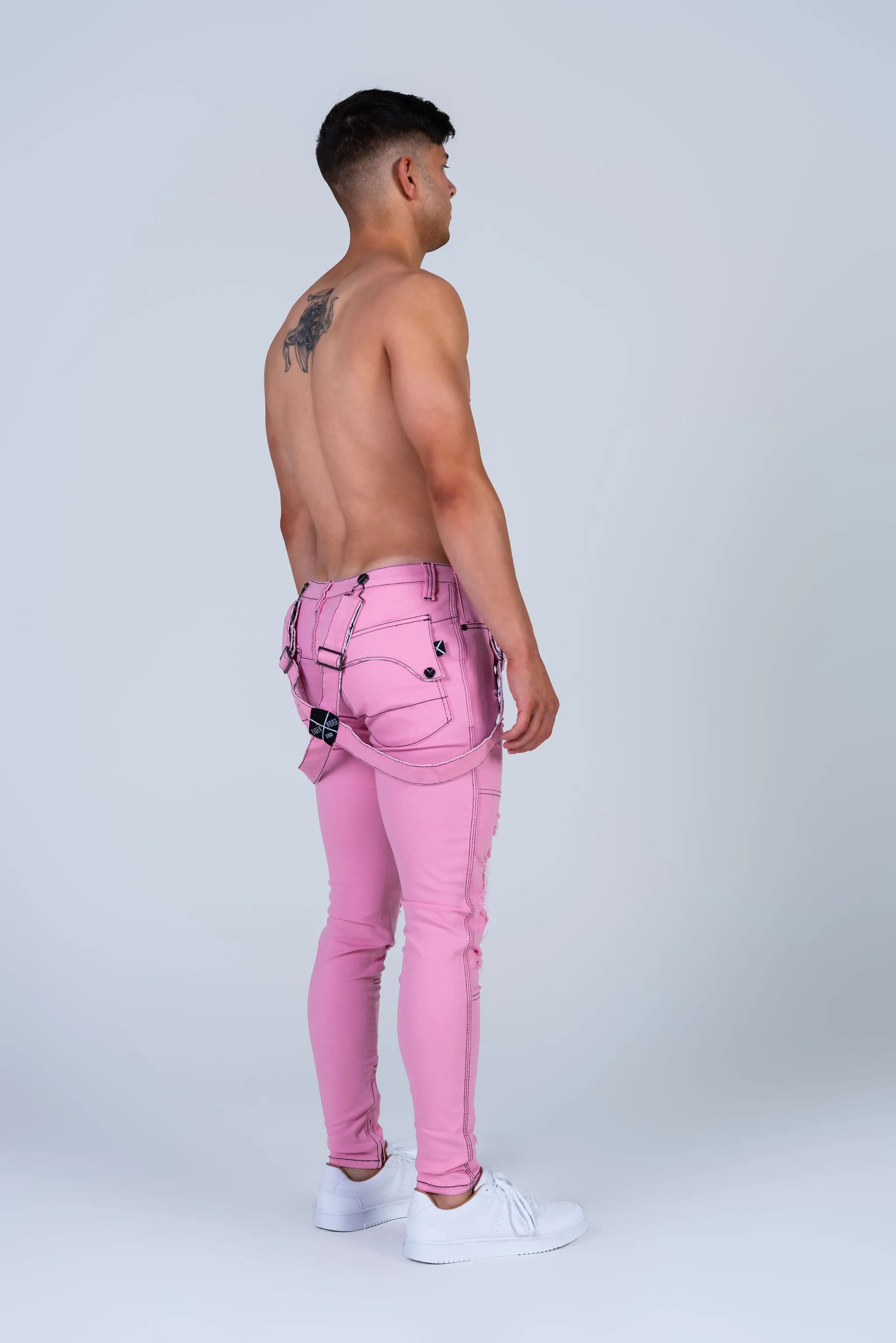 EARL PINK JEAN with Holes & Backing SOLD OUT