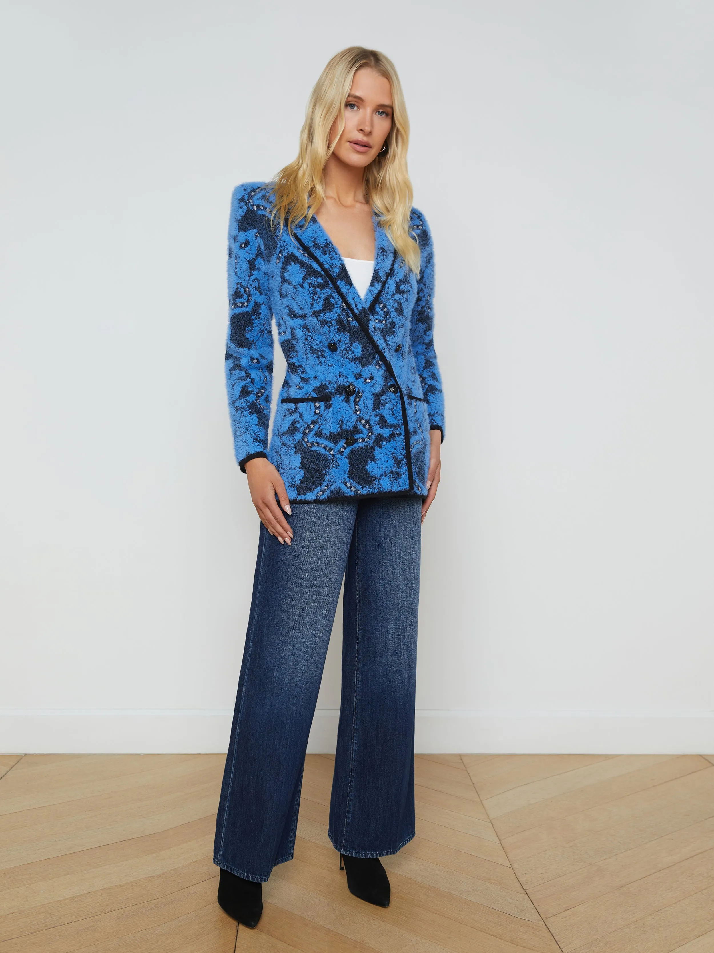 Eileen Jacquard Knit Blazer