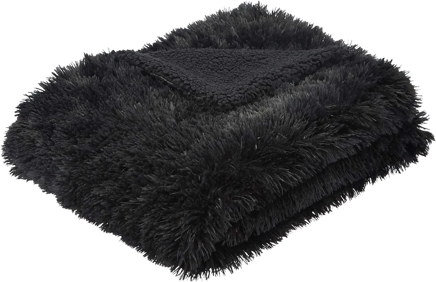 Faux Fur Sherpa Throw Blanket