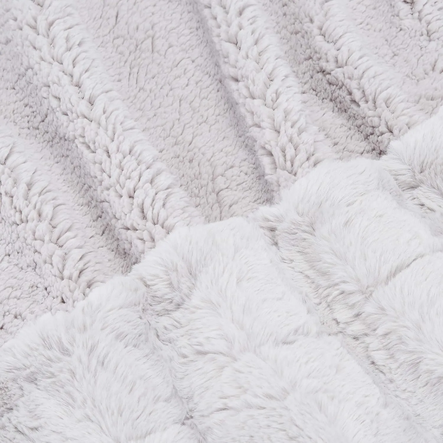 Faux Fur Sherpa Throw Blanket