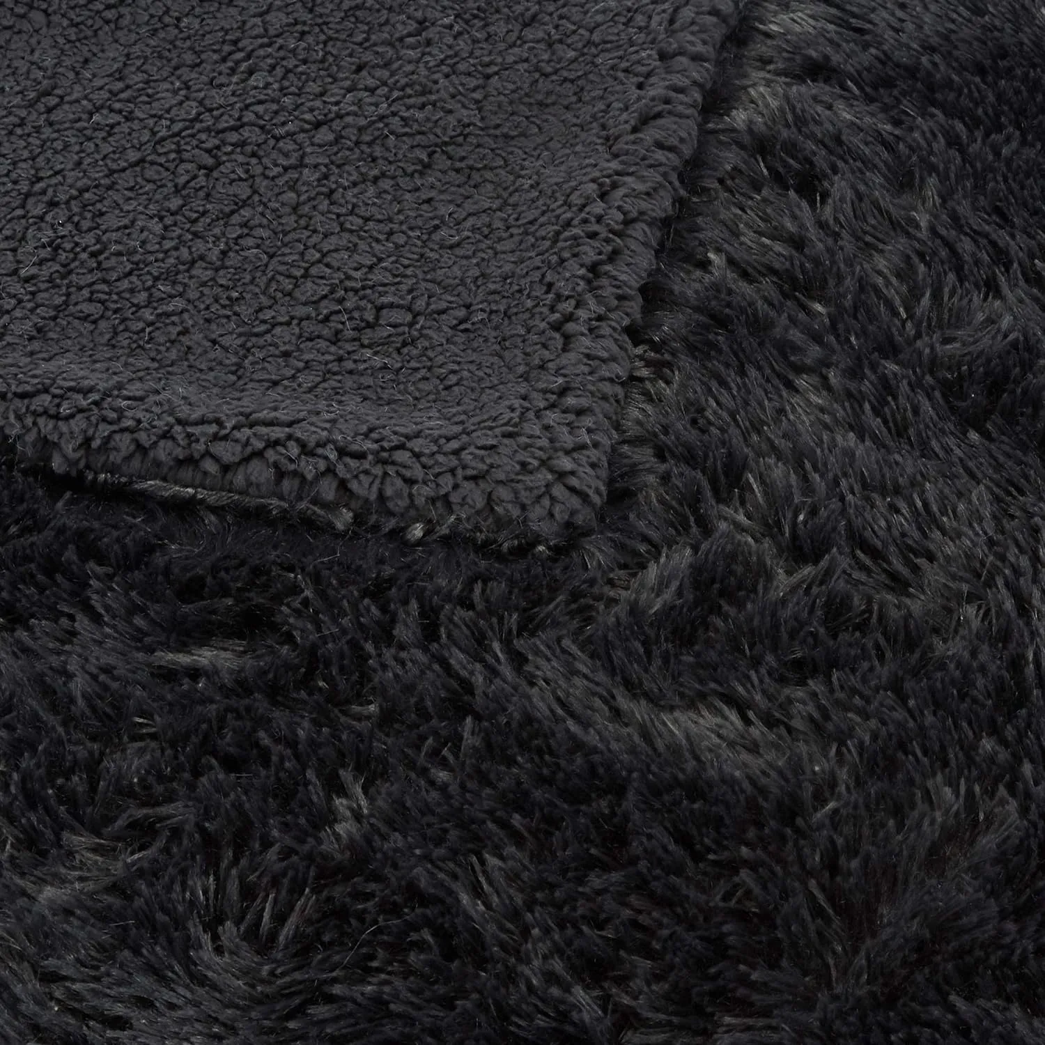 Faux Fur Sherpa Throw Blanket