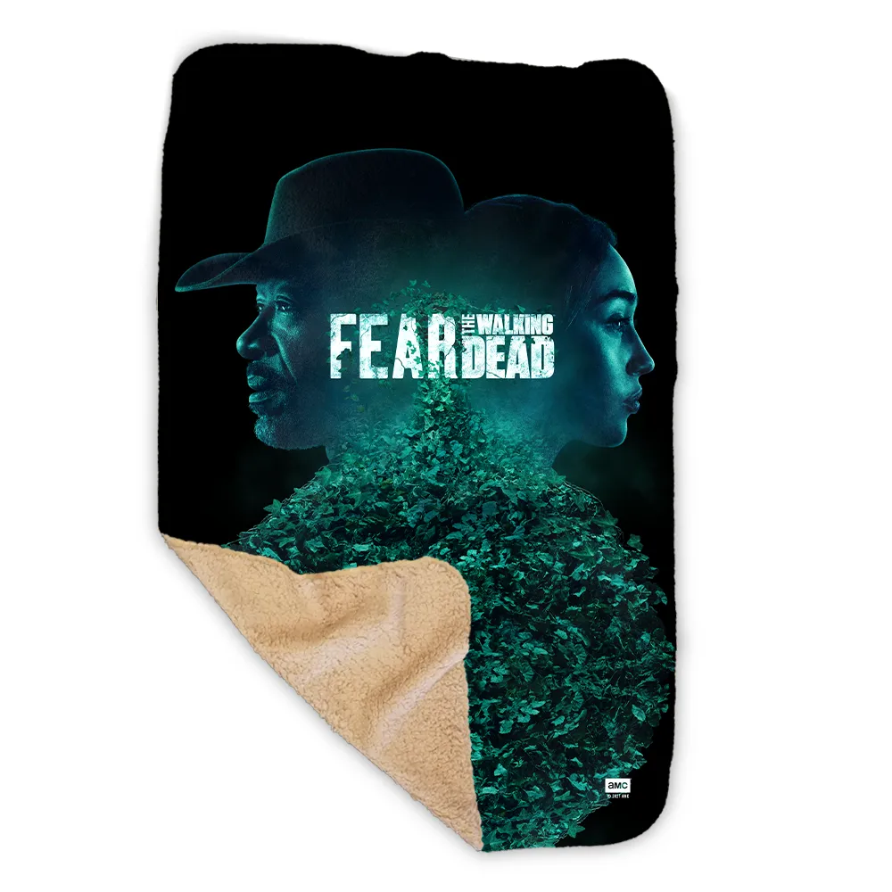 Fear The Walking Dead Key Art Sherpa Blanket